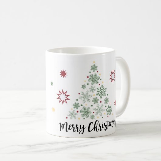 Mok met prettige kerstcadeaus (Voorkant rechts)