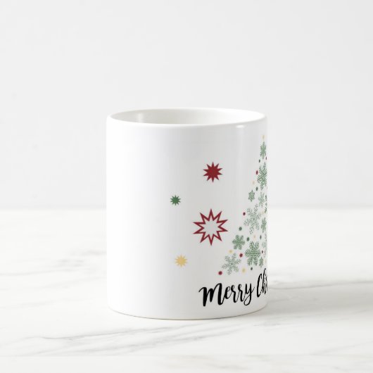 Mok met prettige kerstcadeaus (Center)