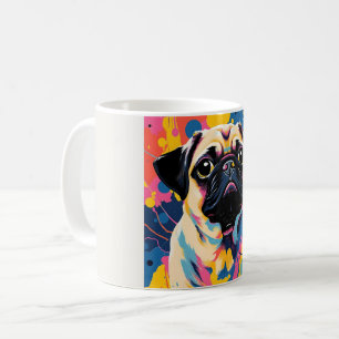 Mok met Pug ontwerp