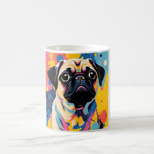 Mok met Pug ontwerp (Center)