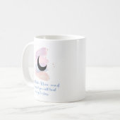 Mok met quote en pastel moon design (Voorkant links)