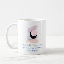 Mok met quote en pastel moon design