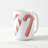 Mok met rode en witte snoepriet (Voorkant rechts)