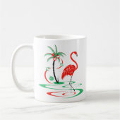 Mok met rode kerstfeestjes (Links)