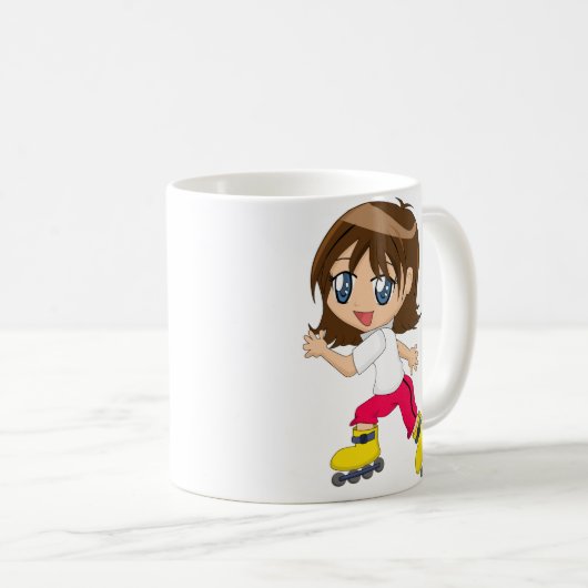 Mok met rolledige meisjes (Voorkant rechts)