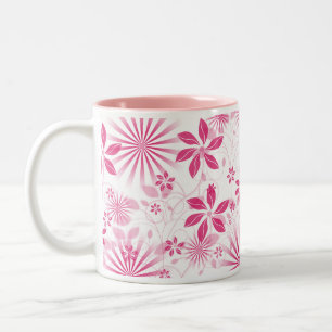 Mok met roze Floral Coffee