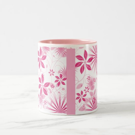 Mok met roze Floral Coffee (Center)