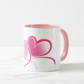 Mok met Roze Harten (Voorkant rechts)