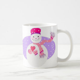 Mok met roze sneeuw