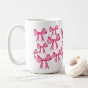 Mok met Roze Strik   Coquette Esthetische Meisjesm