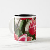 Mok met roze tulpen (Voorkant links)
