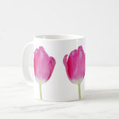 Mok met roze tulpen (Voorkant links)