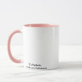 Mok met roze waterlilies koffie (Links)