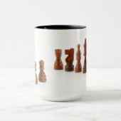 Mok met schaakstukken (Midden)