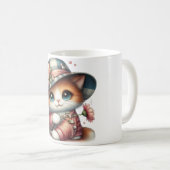 Mok met Schattigee kattenillustratie - Voor Feline (Voorkant rechts)