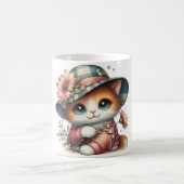Mok met Schattigee kattenillustratie - Voor Feline (Center)