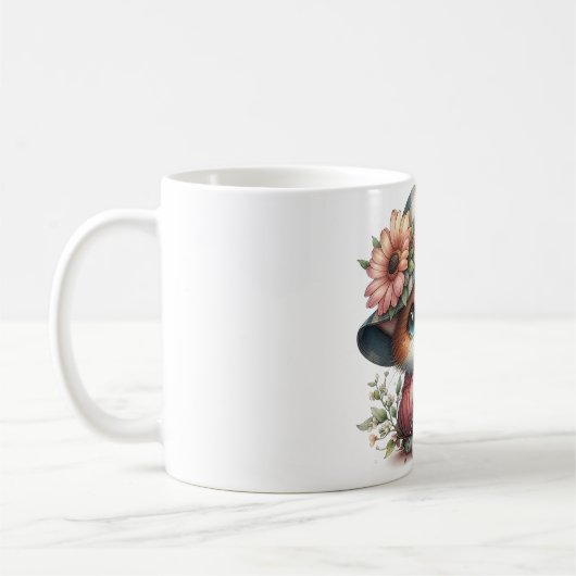 Mok met Schattigee kattenillustratie - Voor Feline (Links)
