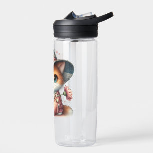 Mok met Schattigee kattenillustratie - Voor Feline Waterfles