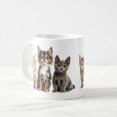 Mok met Schattigee Kittens en puppy's (Voorkant links)