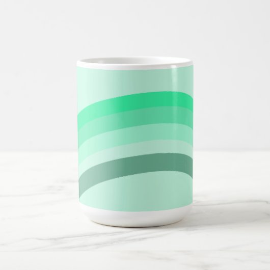 Mok met serene groene strepen (Center)