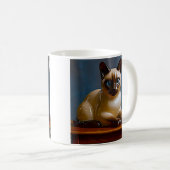 Mok met Siamese Kat met Blauwe Ogen (Voorkant rechts)