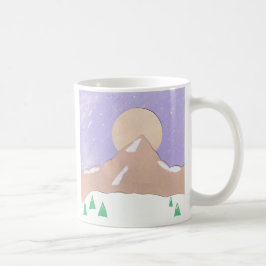Mok met Snowy Mountain Scene