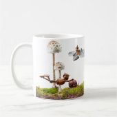 Mok met sporenbladeren in de bossen (Links)