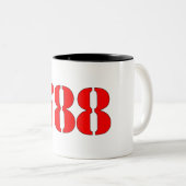 mok met streep (Voorkant rechts)