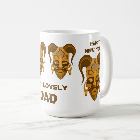 MOK MET TARDITIONELE MASKART (Voorkant rechts)