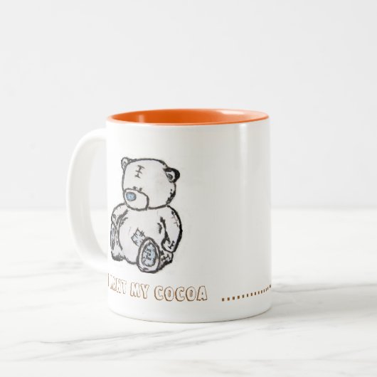 Mok met teddy (Voorkant links)