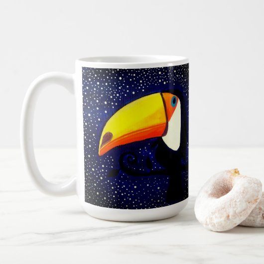 Mok met Toucan-koffie (Met donut)