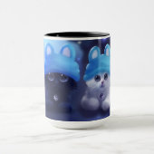 mok met twee katten erop (Midden)