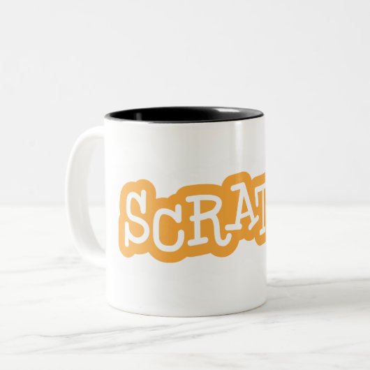 Mok met twee kleuren kraken (Voorkant links)