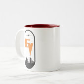 Mok met twee tonijnen (Voorkant links)