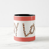 mok met twee toonaangevende koffie (Center)