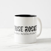 Mok met twee toonaangevende koffie (Voorkant rechts)