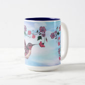 Mok met twee toonaangevende koffie (Voorkant rechts)