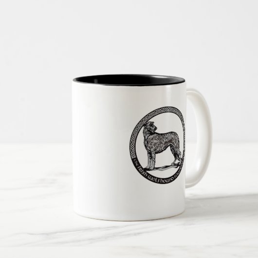 Mok met twee toonaangevende koffie (Voorkant rechts)