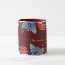 Mok met twee toonaangevende koffie