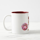 Mok met tweetone koffie (Links)