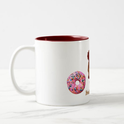 Mok met tweetone koffie (Links)