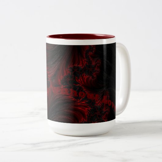 Mok met tweetone-liefde (Voorkant rechts)