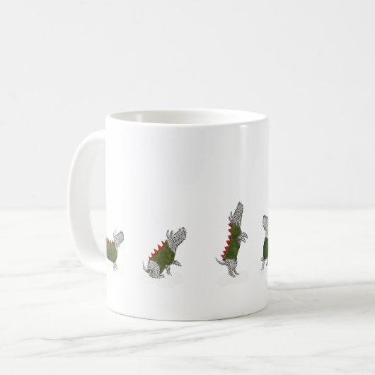 Mok met ty hond (Voorkant links)