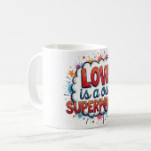 Mok met Valentijnsdag ontwerp (Voorkant links)