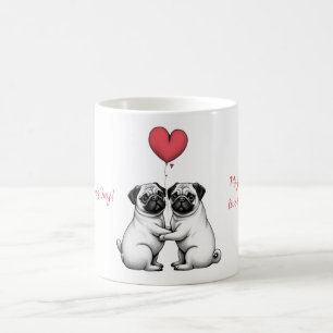 Mok met Valentijnsdag ontwerp