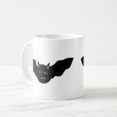 Mok met Vampire kat Faced Bat Halloween (Voorkant links)