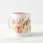 Mok met verf (Voorkant links)