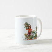 Mok met vespa scooter met kleurrijk meisje (Voorkant rechts)