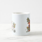 Mok met vespa scooter met kleurrijk meisje (Center)