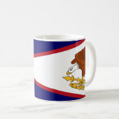 Mok met vlag van Amerikaans-Samoa- USA (Voorkant rechts)